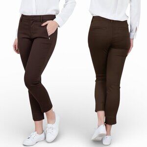 Level 99 Francis Lacey Double Welt Trouser Ankle Pants Size 18W Espresso Bean